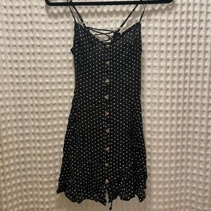 American Eagle Black and White Polkadot Dress